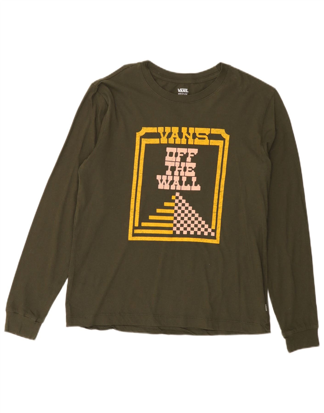 Vans Hombre Graphic Top Manga Larga Algodón Caqui Medio