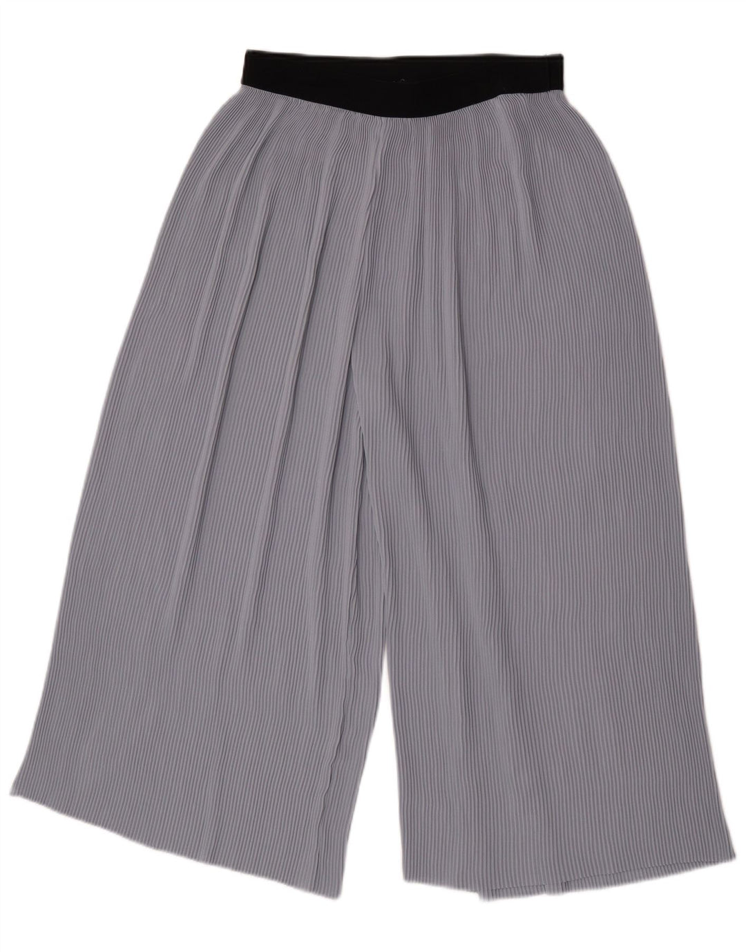 Zara Mujer Cullotes Capri Pantalón Mediano W28 L21 Azul Colorblock