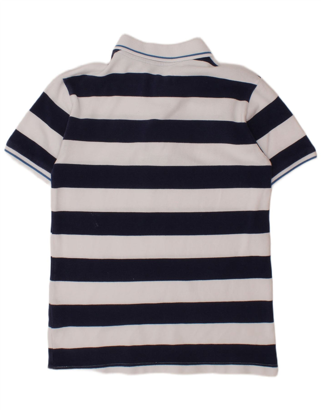 BENETTON Polo Niño 10-11 Años XL Azul Marino Rayas Algodón