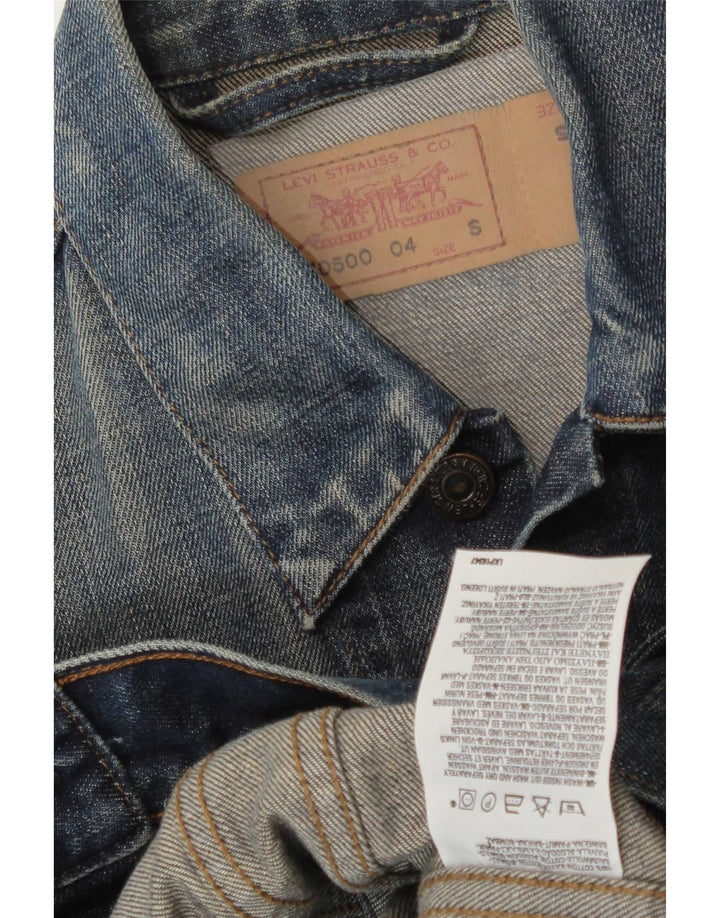 Levi's Chaqueta vaquera para hombre UK 36 Small Azul marino Algodón