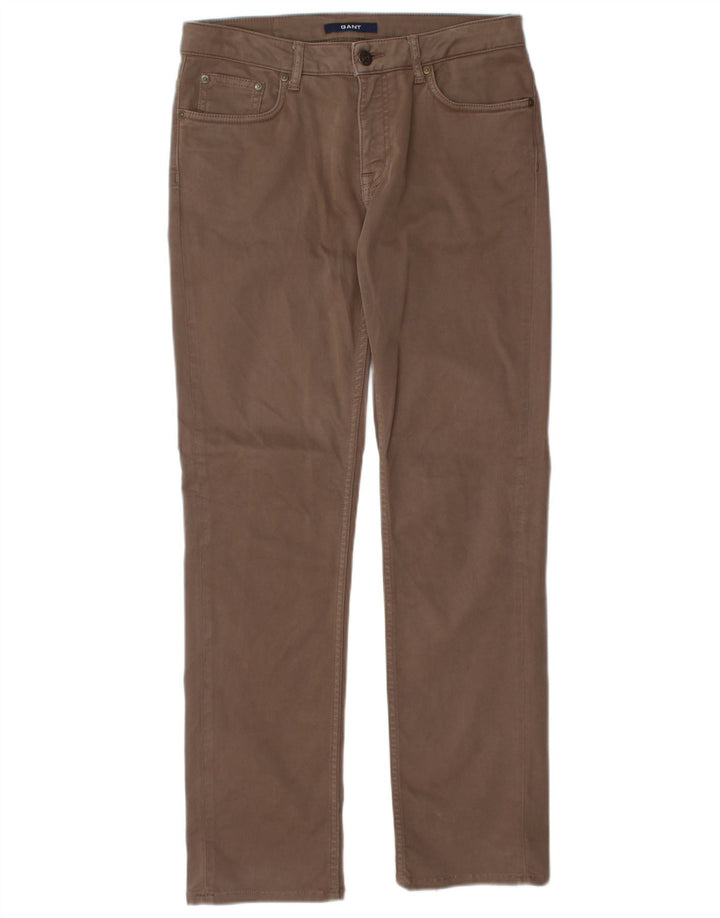 GANT Pantalón Chino Dawn Straight Regular Fit para Mujer W28 L29 Algodón Marrón