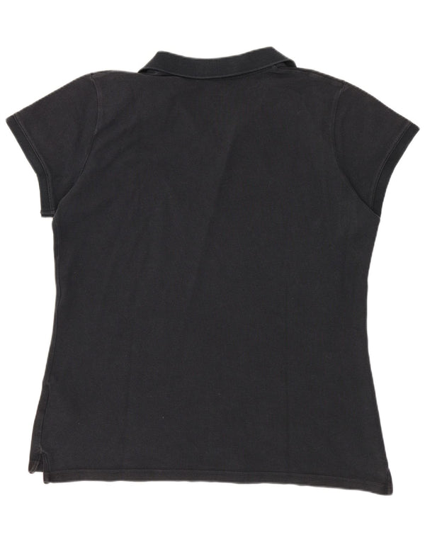 Nike Polo Mujer UK 40 XL Algodón Negro