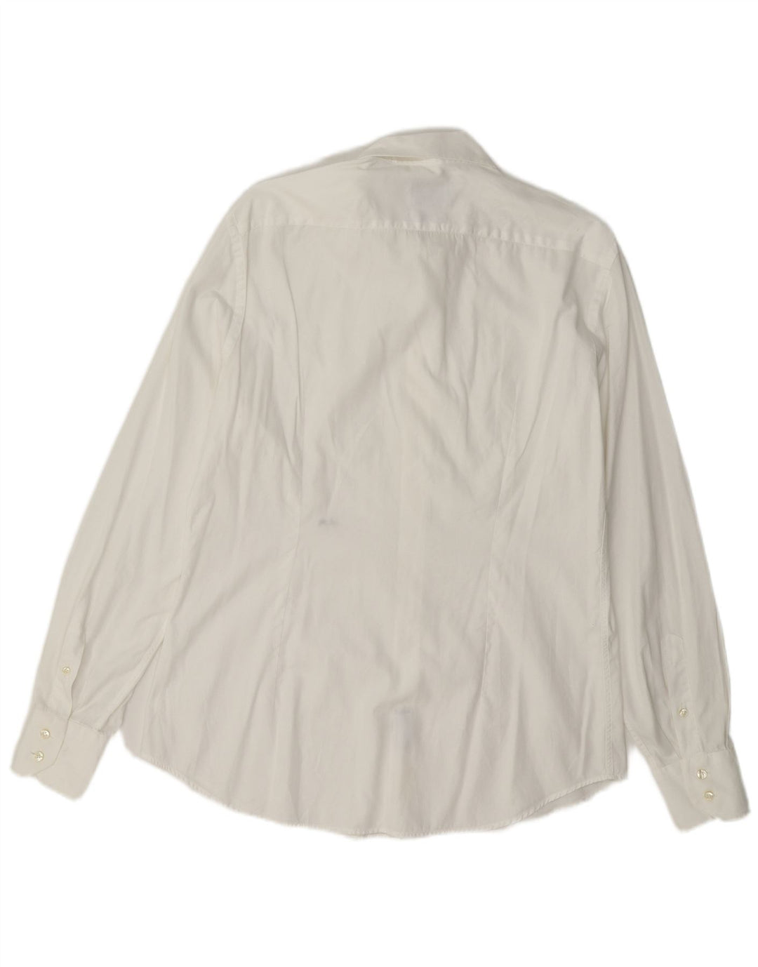 Camisa Vitali para hombre talla 40 15 3/4 mediana algodón blanco