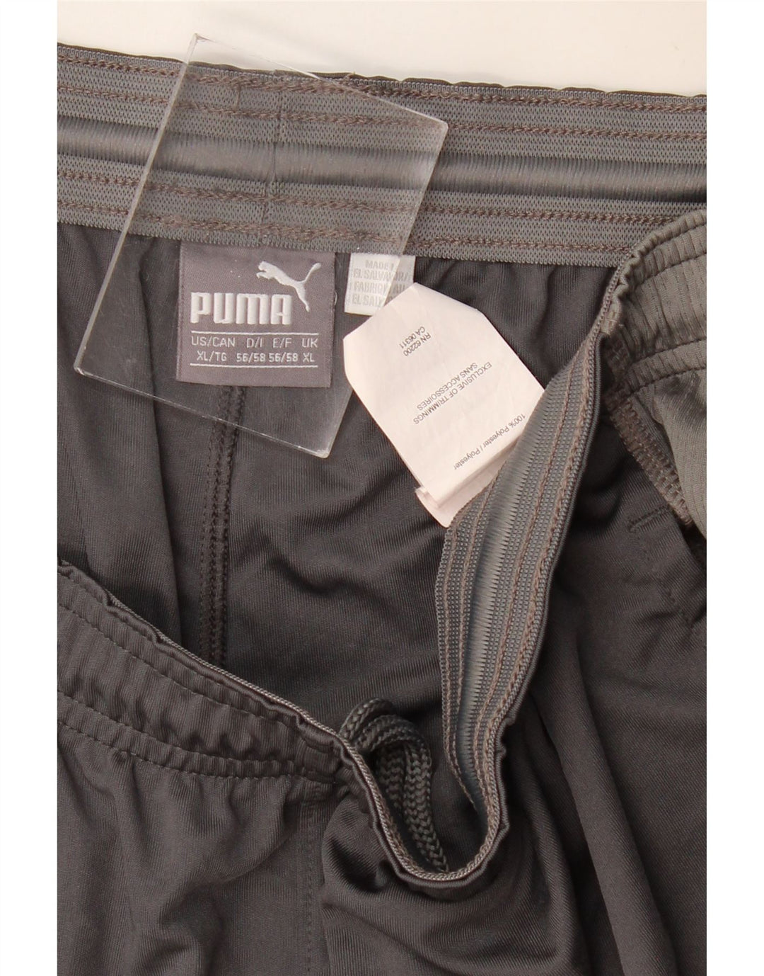 PUMA Pantalones cortos deportivos para hombre XL Gris Colorblock Poliéster