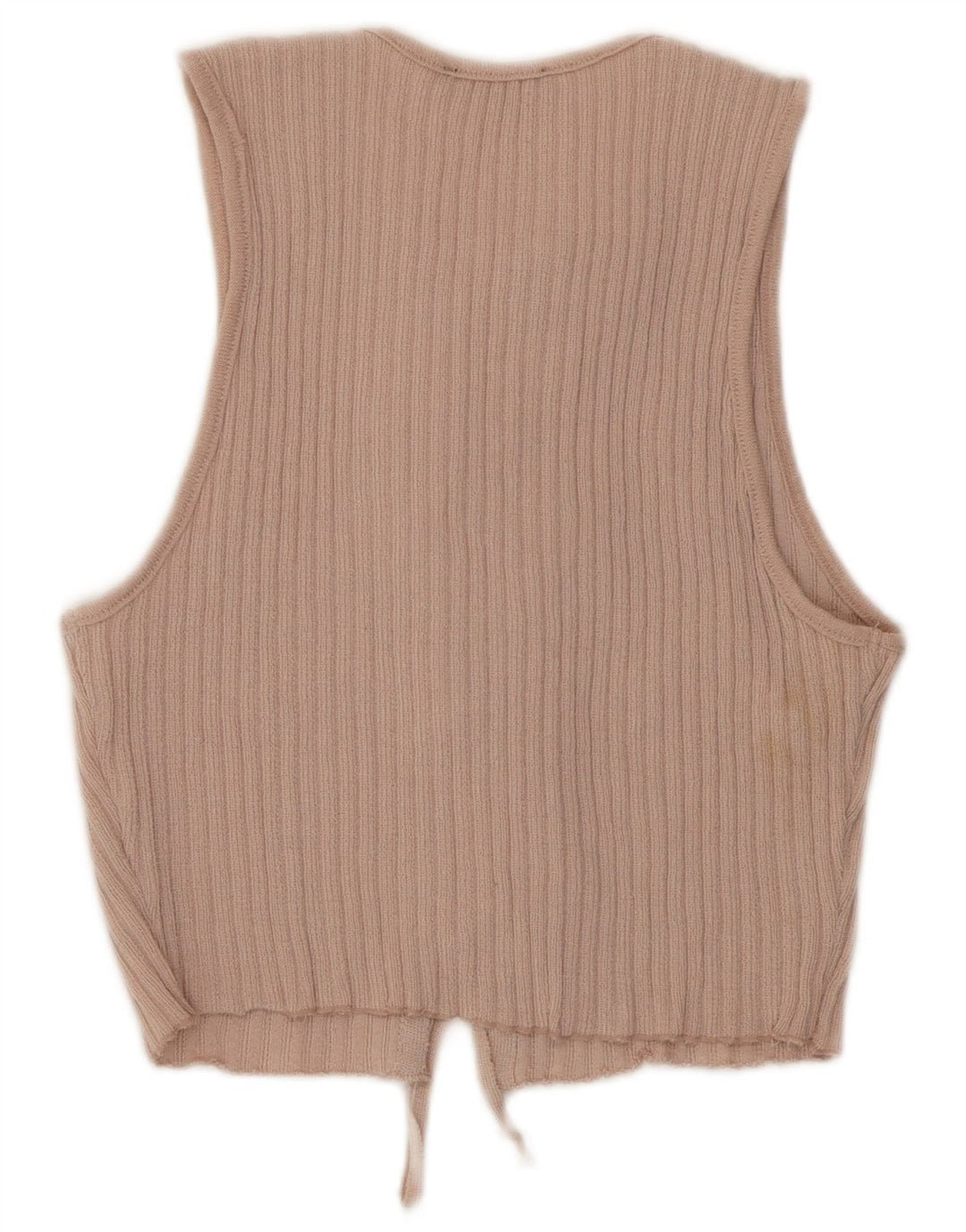 Zara Blusa Corta Sin Mangas para Mujer UK 42 Poliéster Rosa Medio