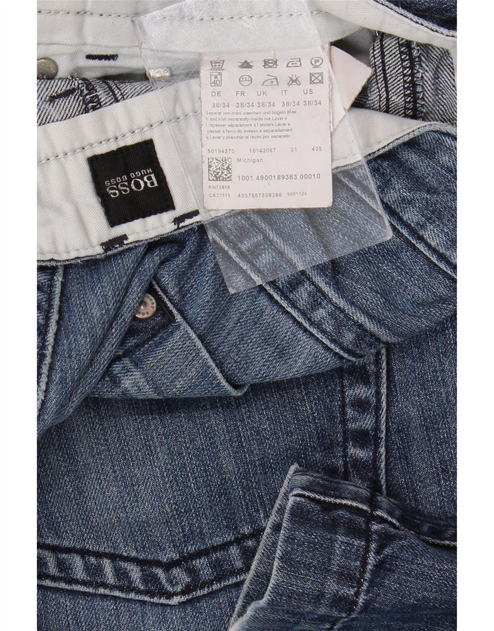 Vaqueros rectos para hombre HUGO BOSS W38 L34 Algodón azul