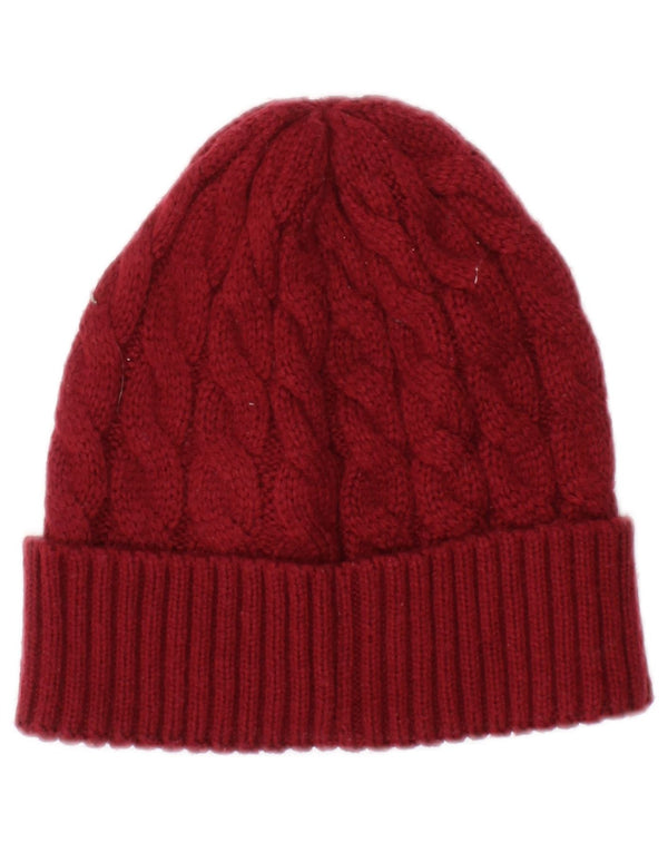 Kappa Gorro de Punto para Hombre Talla única Rojo Poliacrílico