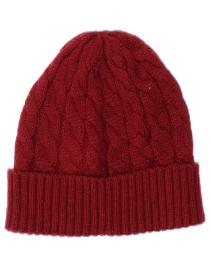 Kappa Gorro de Punto para Hombre Talla única Rojo Poliacrílico