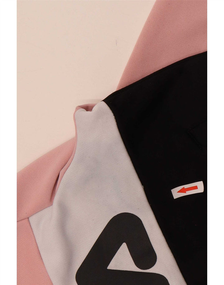 Fila Chaqueta superior de chándal con gráfico para mujer, UK 40, color rosa medio