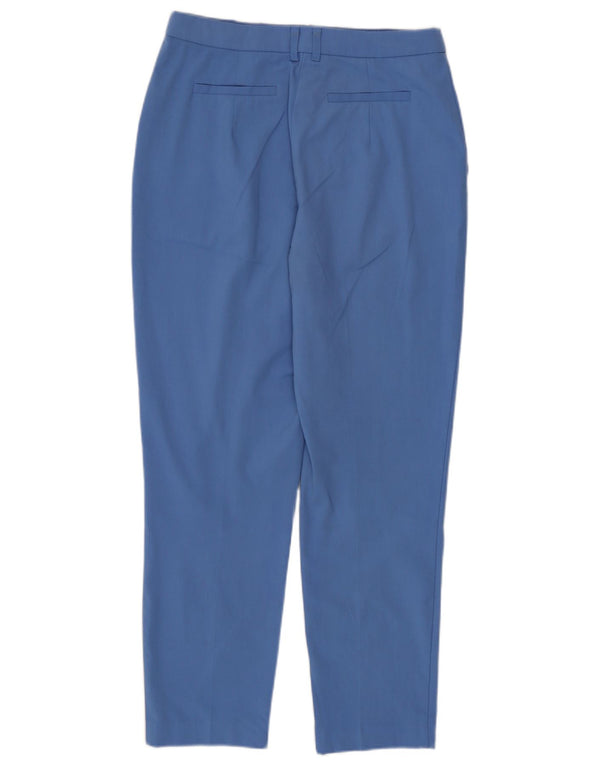 Topshop Pantalones chinos ajustados para mujer UK 10 Small W28 L26 Poliéster azul