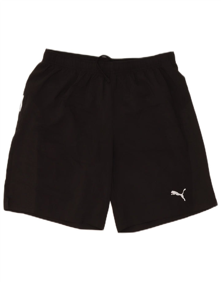 Puma - Pantalones cortos deportivos para hombre, talla grande, color negro