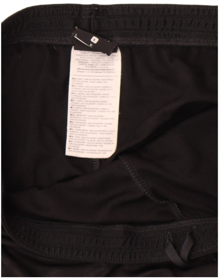 Nike - Pantalones cortos deportivos para hombre, talla grande, poliéster negro