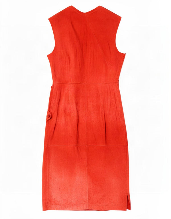 Vestido cruzado de ante para mujer La Matta IT 42 Medium Red