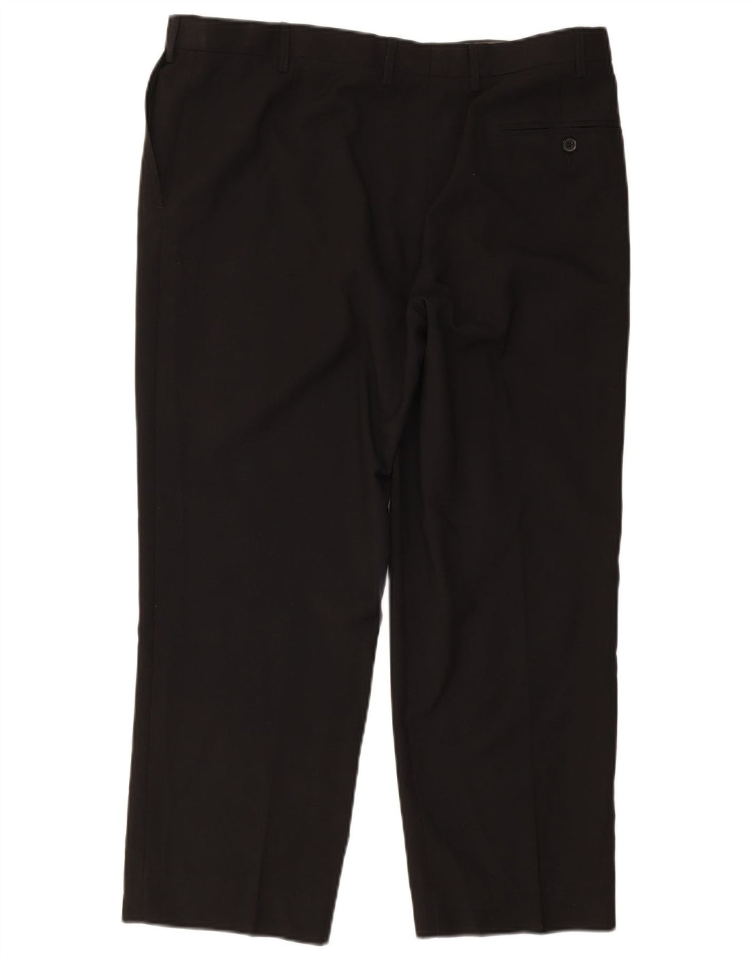 Marks & Spencer Pantalones de traje de corte regular para mujer W38 L29 Poliéster negro