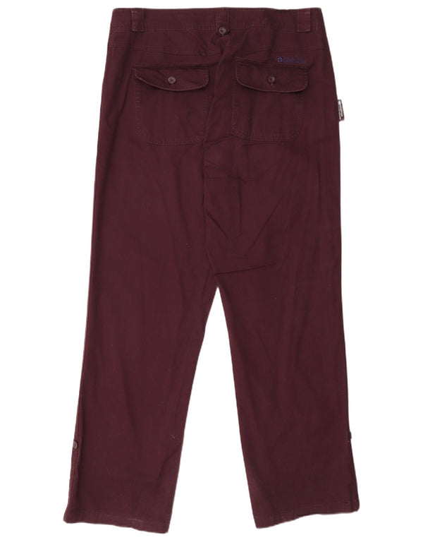 Pantalones casuales para mujer de Mountain Warehouse UK 14 Large W32 L30 Borgoña