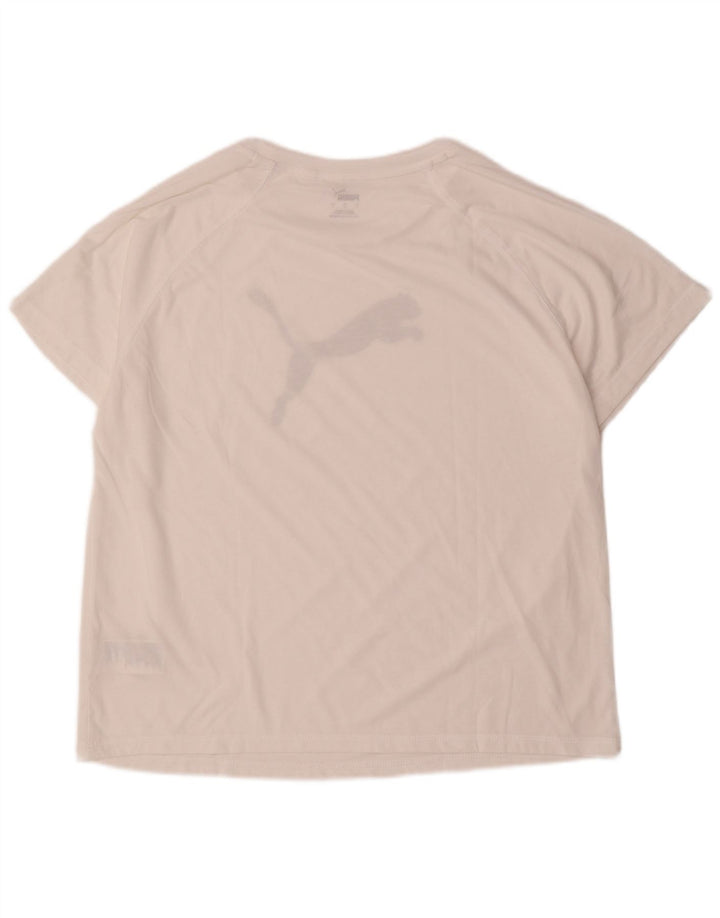 Puma - Camiseta gráfica para hombre, talla grande, poliéster blanco