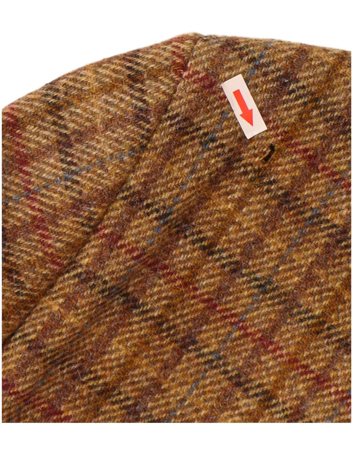 Harris Tweed Chaqueta tipo blazer de 3 botones para hombre UK 40 Large Brown Check