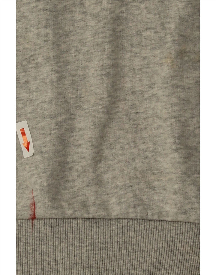 Superdry Sudadera extragrande para mujer, jersey, Reino Unido 46, algodón gris grande