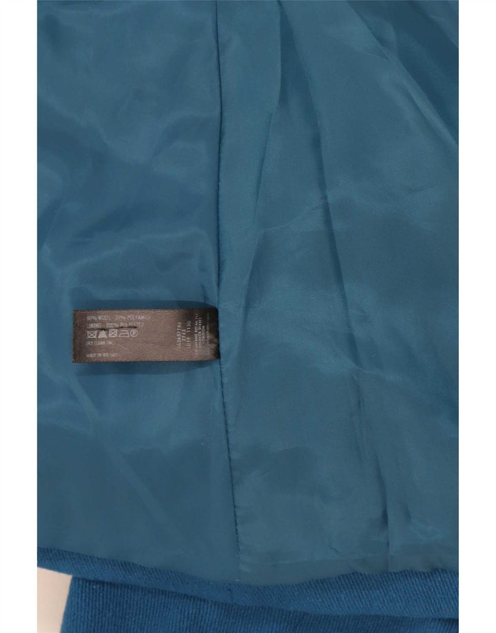 John Rocha Chaquetón para mujer UK 22 3XL Lana azul