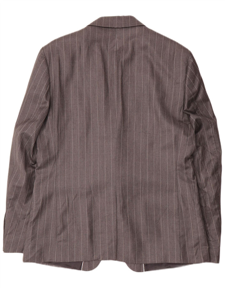 Zara Chaqueta Blazer De 1 Botón Para Hombre EU 54 XL Gris Rayas