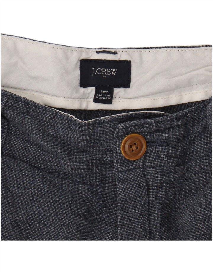 J. CREW Pantalones cortos chinos para hombre W30 Azul marino mediano