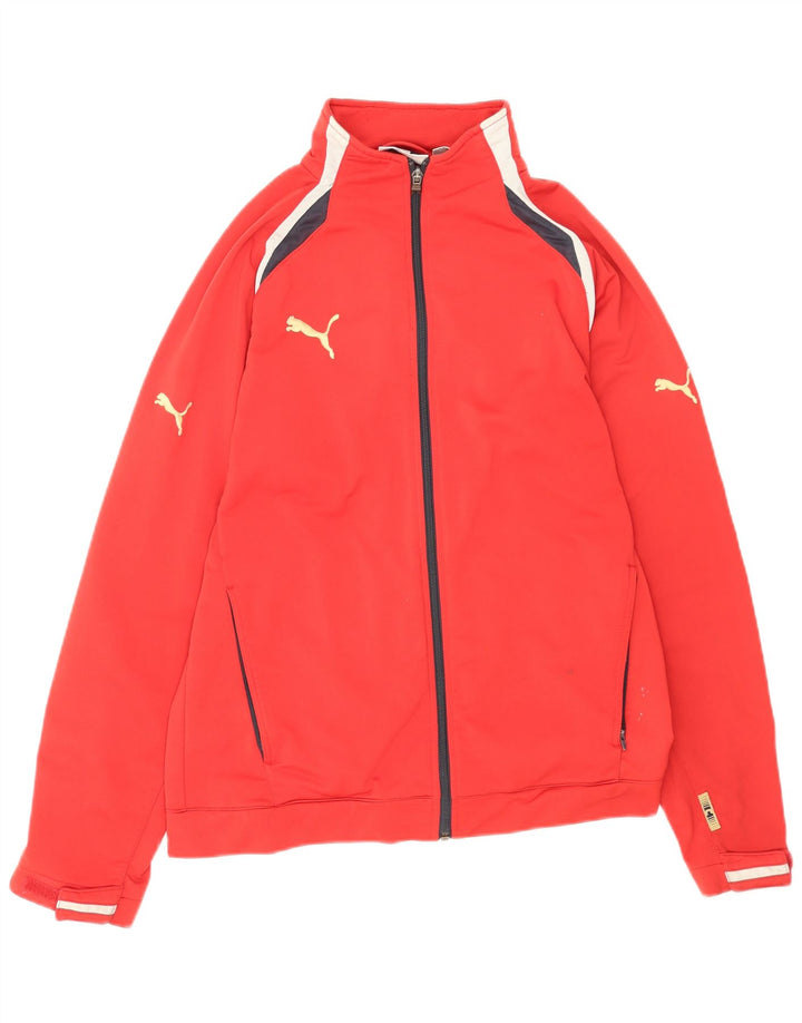 Puma Hombre Chándal Top Chaqueta Pequeña Poliéster Rojo