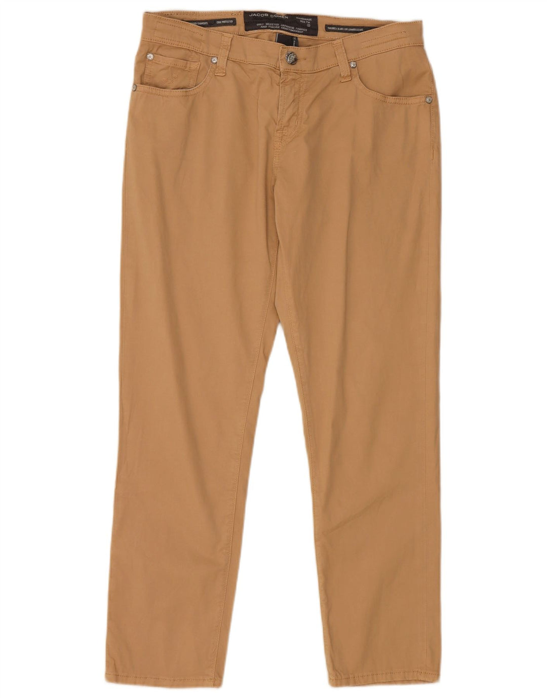 Jacob Cohen Pantalones cortos rectos para hombre W29 L26 Algodón beige