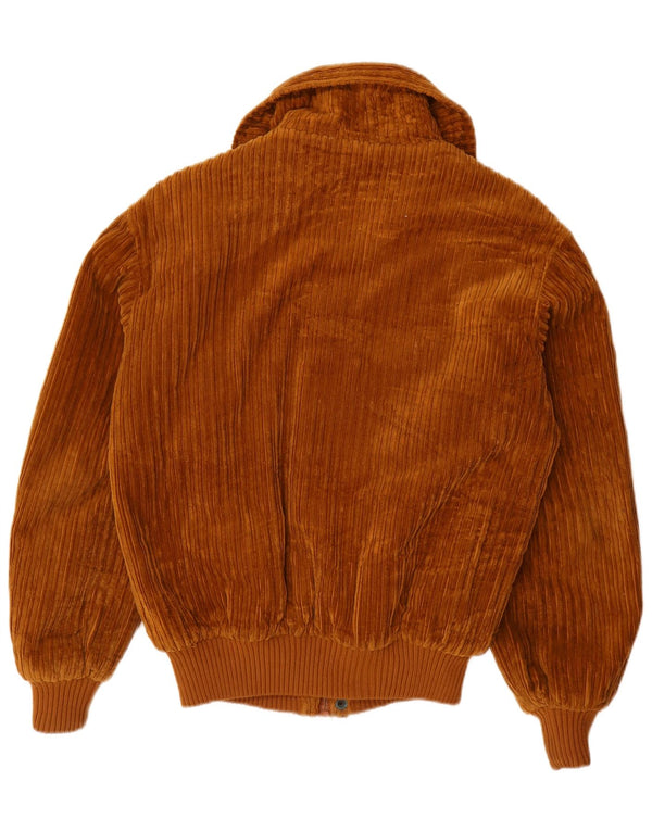 VINTAGE Chaqueta de pana Sherpa para hombre Reino Unido 38 Marrón medio