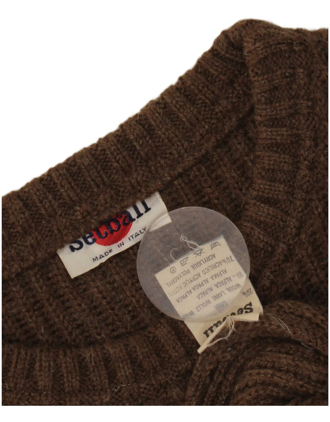 Setball Hombre Jersey De Cuello Redondo IT 50 Medium Brown Colorblock