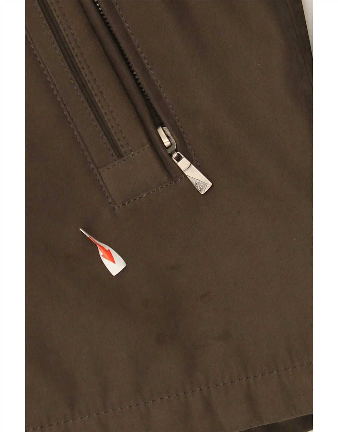 Chaqueta cortavientos vintage para hombre IT 50 Poliamida caqui grande