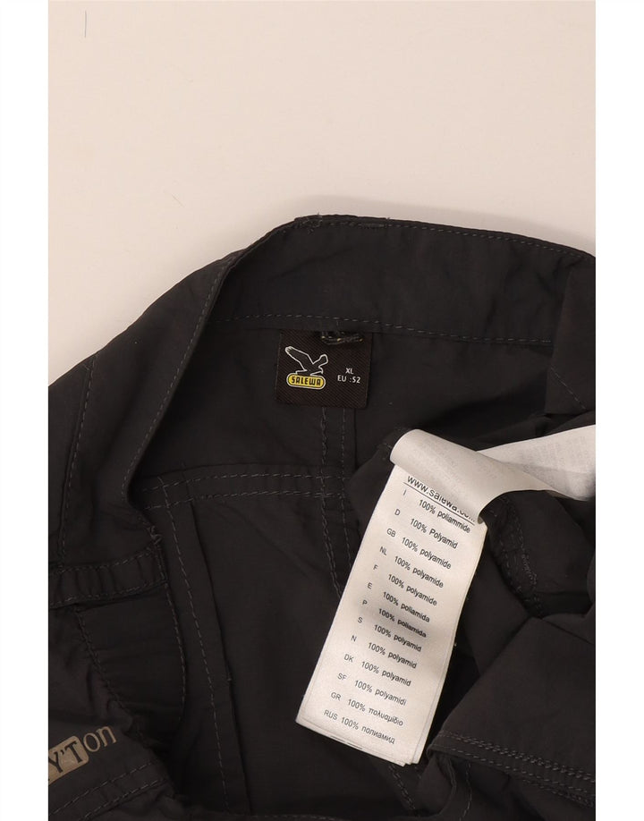 SALEWA Pantalones cortos cargo para hombre IT 52 XL W38 Gris Poliamida