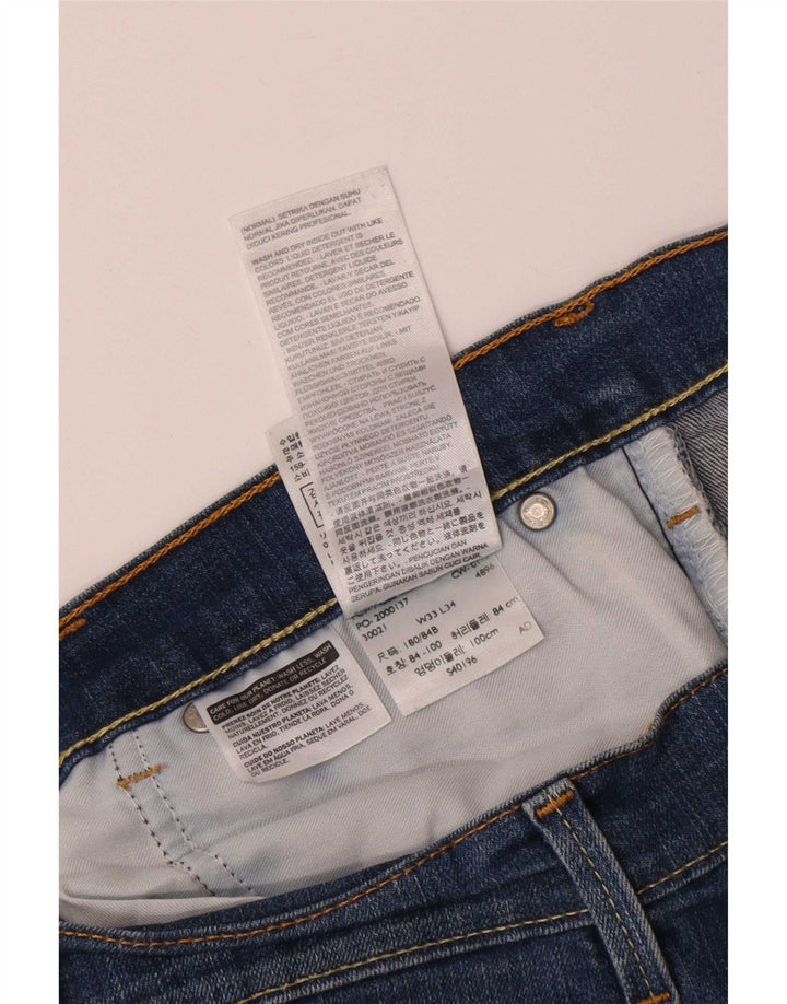 Vaqueros Levi's Hombre Rectos W33 L30 Algodón Azul