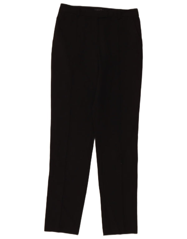 Topshop Pantalones chinos ajustados para mujer UK 8 Small W26 L30 Poliéster negro