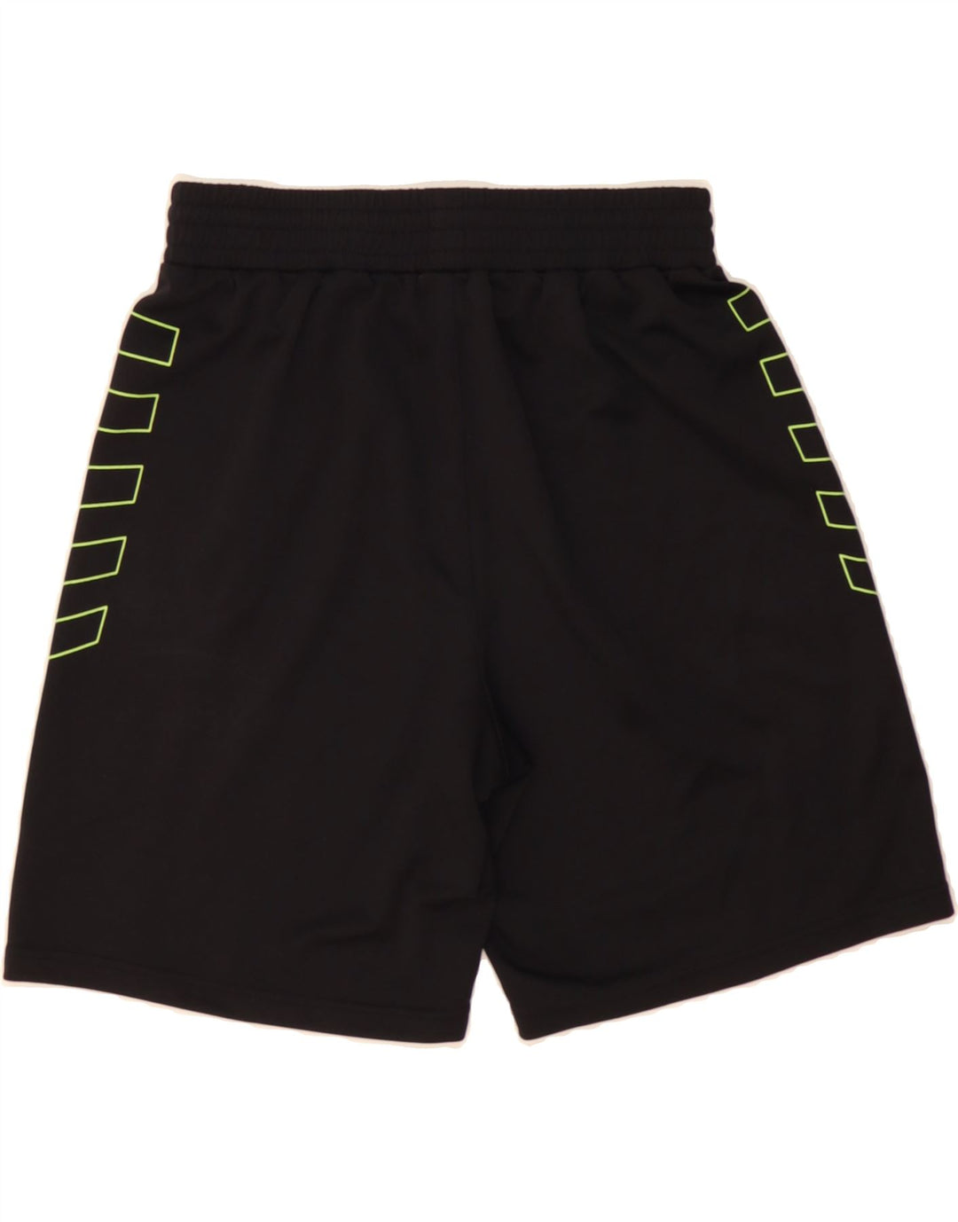 UHLSPORT Mens Graphic Sport Shorts Large  Black Striped Vintage Uhlsport and Second-Hand Uhlsport from Messina Hembry 