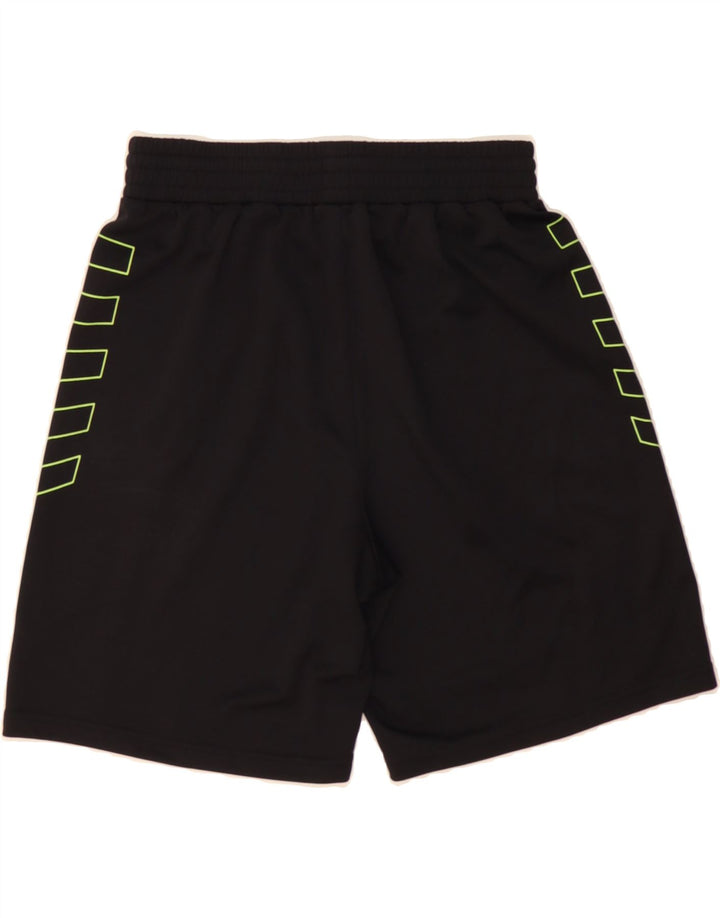 UHLSPORT Mens Graphic Sport Shorts Large  Black Striped Vintage Uhlsport and Second-Hand Uhlsport from Messina Hembry 