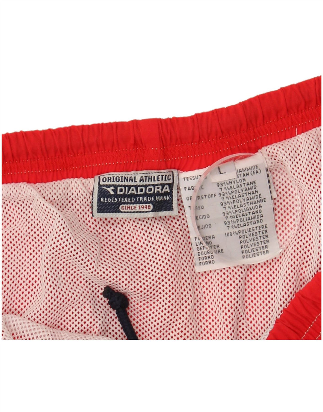 DIADORA Bañador Corto Mujer UK 40 Large Poliamida Rojo
