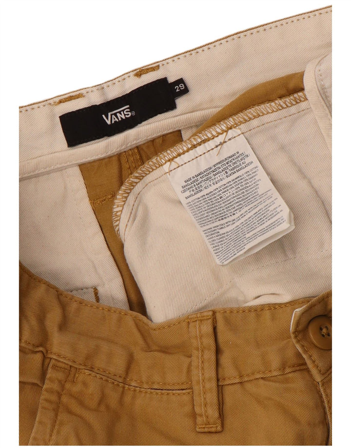 Vans Mens Chino Shorts W29 Pequeño Algodón Beige