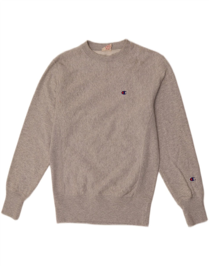 Champion Sudadera De Tejido Inverso Para Hombre Jersey Pequeño De Algodón Gris