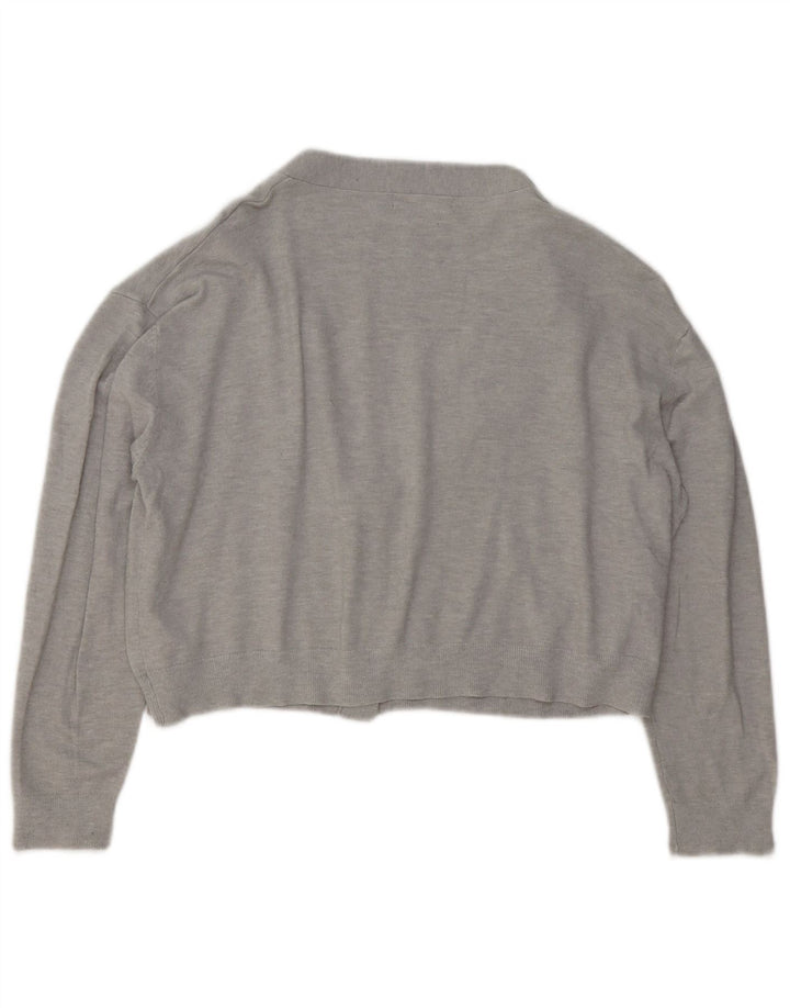 French Connection Cárdigan extragrande para mujer, talla S, color gris