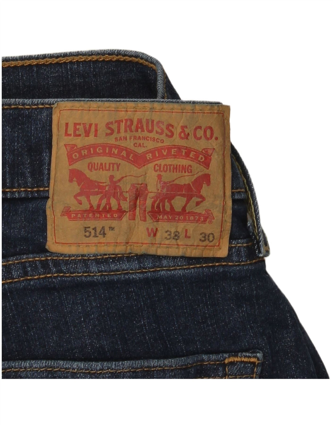 Vaqueros Levi's Hombre Rectos W38 L30 Algodón Azul