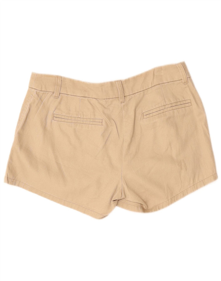 J. CREW Pantalones cortos chinos para mujer US 6 mediano W30 algodón beige