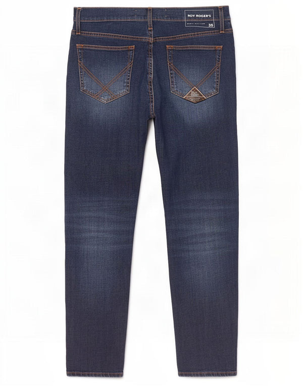 Roy Rogers Vaqueros ajustados para hombre W35 L30 Algodón azul