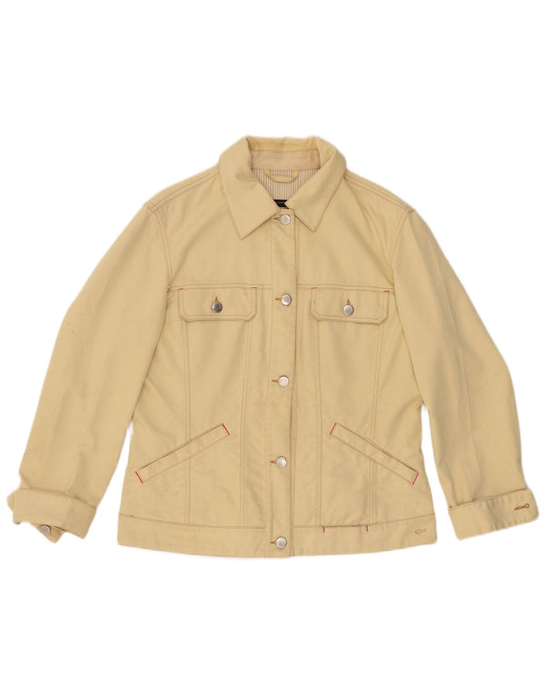 PAUL & SHARK Chaqueta vaquera náutica para mujer UK 46 Algodón amarillo grande