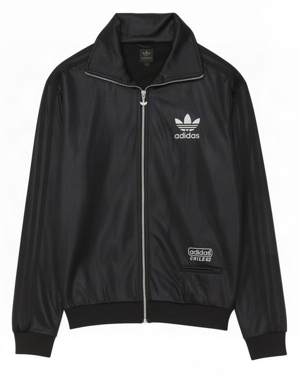 Adidas Mens Chile 62 Chándal Top Chaqueta Pequeña Negro Poliéster