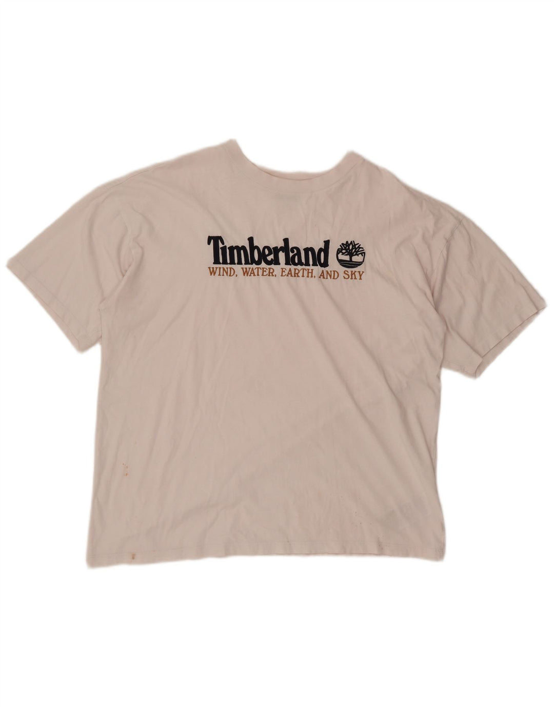 Timberland Camiseta gráfica para hombre Top grande de algodón blanco
