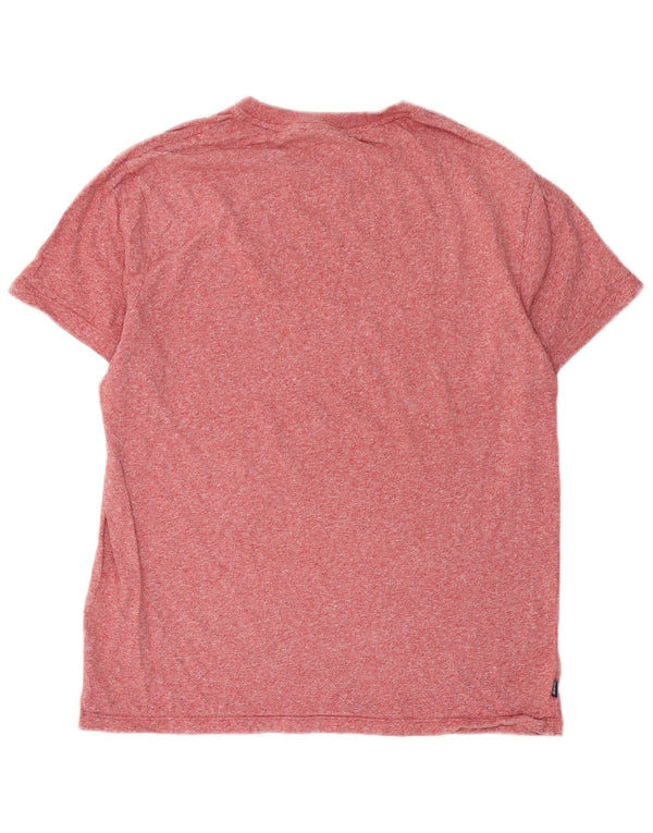 Superdry Camiseta para hombre Top XL de algodón moteado rojo