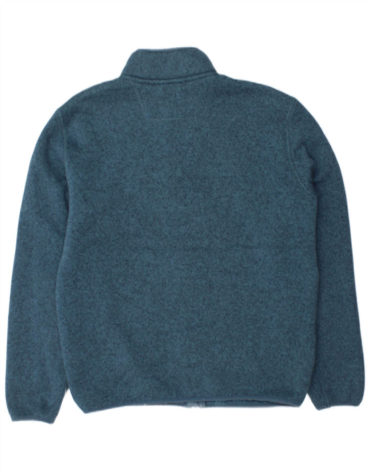 Marks & Spencer Chaqueta de chándal para hombre, poliéster moteado azul pequeño