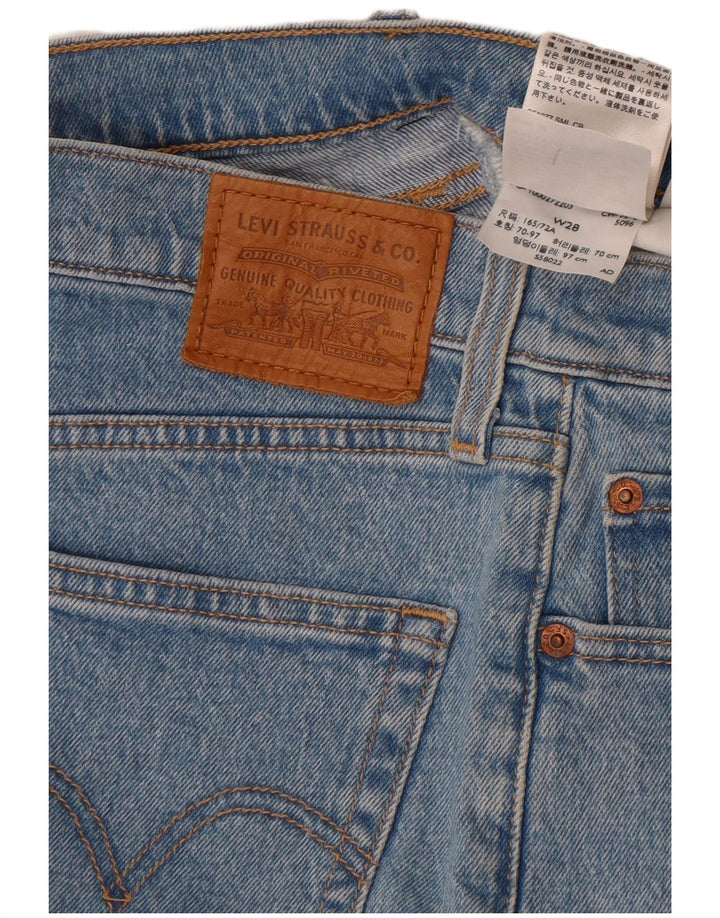 Shorts Levi's Mujer W28 Algodón Azul Medio
