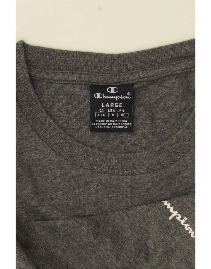 Champion Camiseta para hombre Top Grande Gris