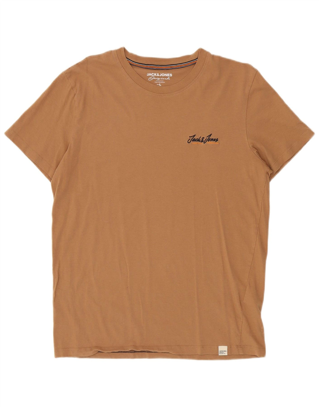 Jack & Jones - Camiseta para hombre, talla grande, color marrón, algodón